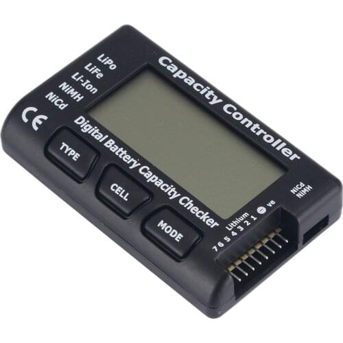 RC CellMeter-7 Digital Cell Battery Capacity Checker For LiPo LiFe Li-ion Nicd NiMH Battery Voltage Tester Checking
