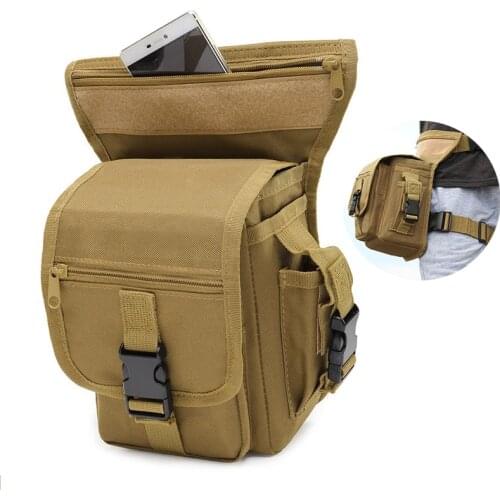 Waterproof Tactical Leg Bag Military Hiking Trekking Belt Bag Outdoor Camouflage Multi-Function Pack Men Fishing Travel Blosa