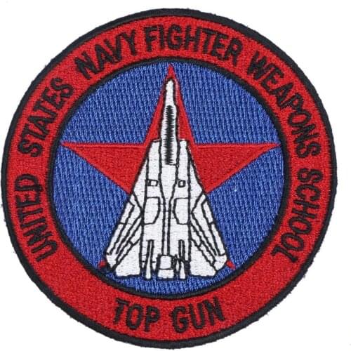 NICE US NAVY WEAPONS SCHOOL TOP GUN SQUADRON EMBROIDERED BADGE PATCH