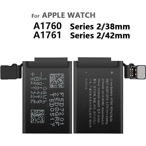 100% Genuine Replacement A1760 A1761 For Apple Watch Series 2 A1760 38mm A1761 42mm Watch Batteries Batteria With Tracking Code