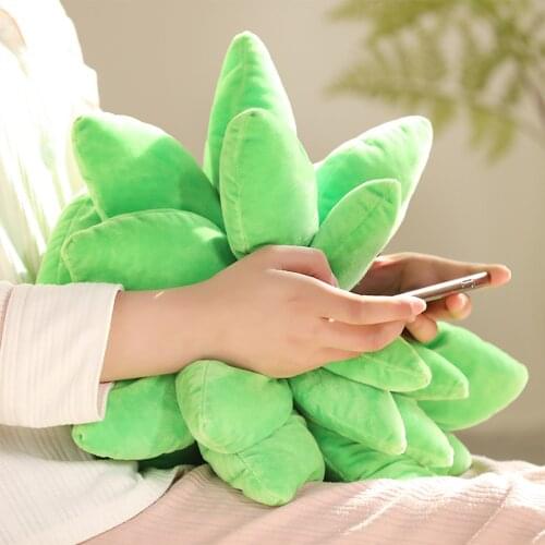 3D Plush Succulents Throw Pillow Cushion Pillows Sofa Bed Bedroom Farmhouse Furniture Home Decor Ornament Green Lovers Gifts