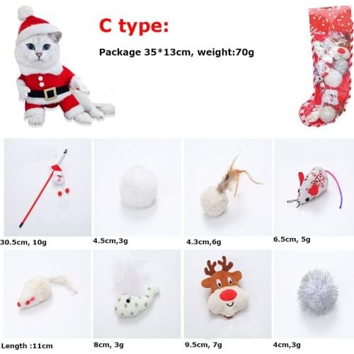 8PCS Interactive Cat Supplies Cat Teaser Stick Gift Toy kit Creativity Cat Pet Spring Little Mouse Toy Kitten Kit