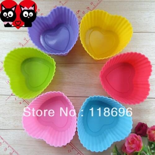 Free shipping new style 6 color rose silicone cake tools chocolate Manufacture mold Cupcake moulds