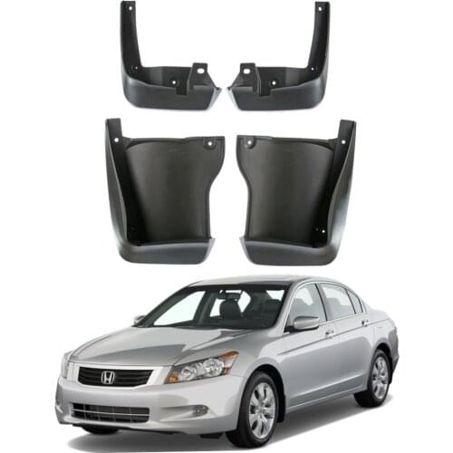 4PCS Set Molded Mudflaps Splash Guards For Honda Accord Sedan 2008-2012 8th Gen Mud Flap Mudguards Fender 2009 2010 2011