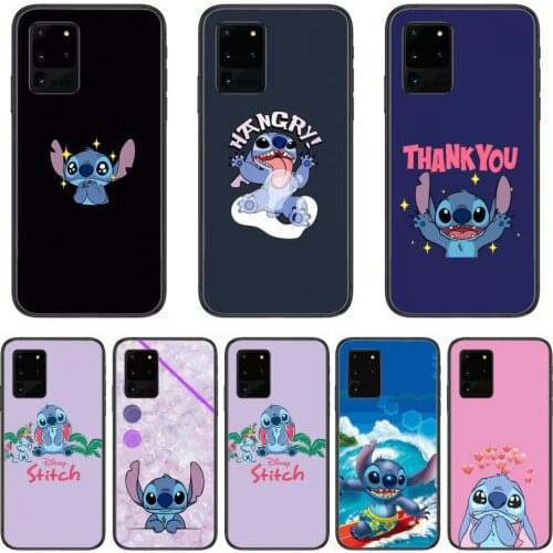 Stitch Mobile Phone Case Hull For Samsung Galaxy M 10 20 21 31 30 60S 31S Black Shell Art Cell Cover TPU