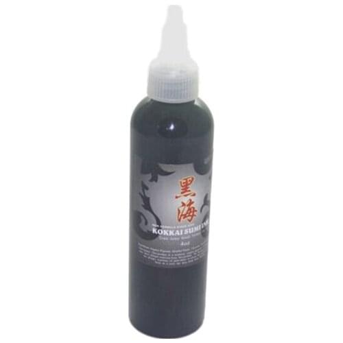 Permanent makeup tattoo black ink 4oz cosmetic manual tattoo pigment supplies 120ml/bottle