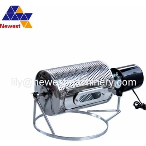 Electric Stainless Steel Glass Window Coffee Roaster Machine for home use