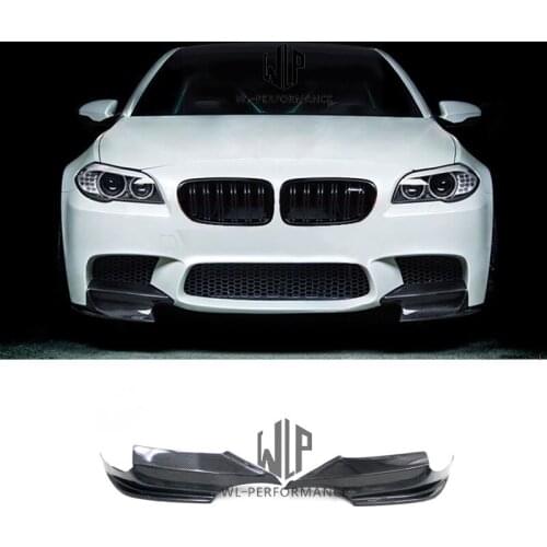 F10 Car Styling High Quality Carbon Fiber Auto Car Front Bumper Aprons Side Splitters For BMW F10 5 Series M5 Car Body Kit