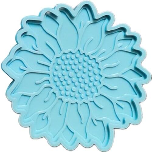 Silicone Resin Mold 1 Piece Flower Resin Tray Mold Flower-shaped Epoxy Resin Mol R58E