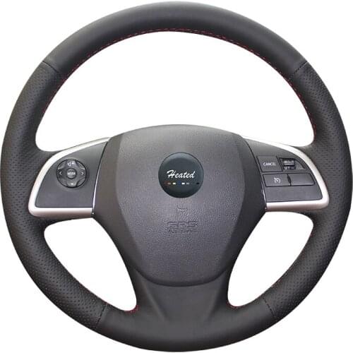 Microfiber leather Car Steering Wheel Cover for Mitsubishi Outlander 2013 2014 Mirage 2014 ASX braid on the steering wheel