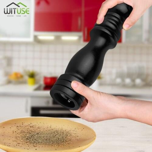 5" 8" 10"Kitchen Handheld Grinder salt Mill Coarse Adjustment For Pepper Grinders Spice Manual Food Wooden Tools Kitchen Cooking