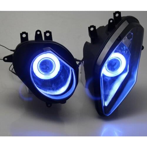 Motorcycle Headlight For BMW S1000RR 09-14 Angel Demon Eye HID Projector Headlight S1000RR 09-14 HID Angel Eye