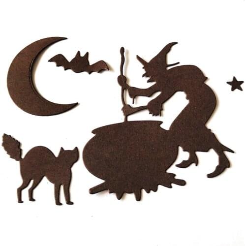 Halloween Witch Set Metal Cutting Dies for Card Making Decoration DIY Scrapbooking