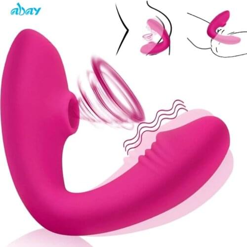 New Rose clitorial Sucking Toy Clitoral Sucking Vibrator 2 in 1 G Spot Vibrator for Double Stimulation Adult Sex Toys for Women