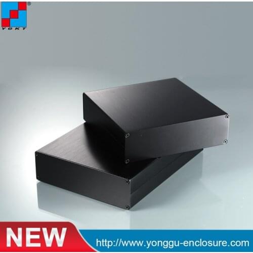 New aluminum enclosure brush black box DIY electronics project box design for circuit board 152*44*200mm