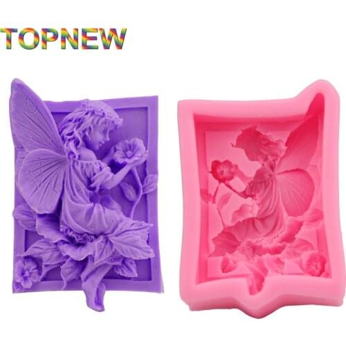 Food Grade Silicone 3D Elf Handmade Soap Mold DIY Fondant Cake Decorating Tools 2917