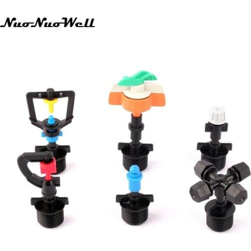 3pcs NuoNuoWell Plastic 1/2" Male Thread Sprinkler Garden Micro Irrigation Greenhouse Watering Plant Sprinkling Adapter Nozzle