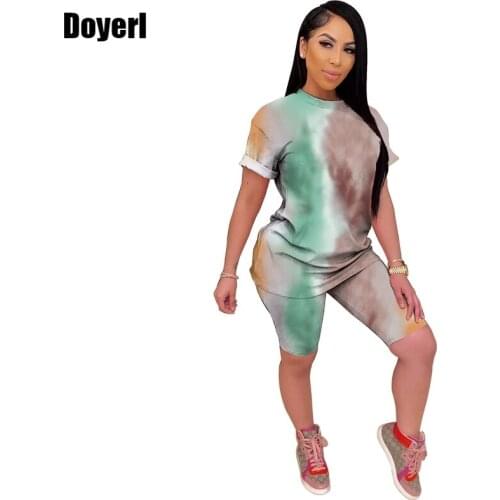 Casual Two Piece Short Set for Women Sport Summer Clothes Top and Biker Shorts Outfit Matching Sets Women 2 Piece Tracksuit Set