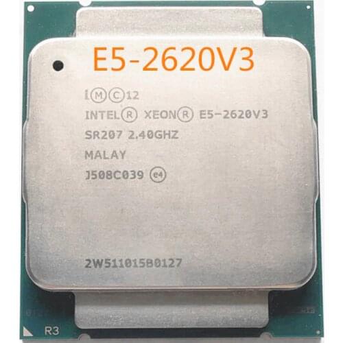E5 2620V3 Original Intel Xeon E5-2620V3 CPU 6-CORE 2.40GHZ 15MB FCLGA2011-V3 85W 22NM Processor E5-2620 V3 free shipping