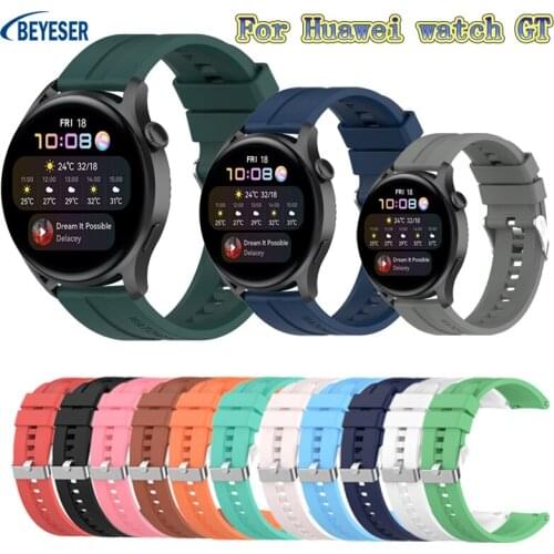 22MM Silicone Strap Adjustable Bracelet For Huawei Watch GT Wristband Replacement Sport Watchband Strap For Huawei watch 3 PRO