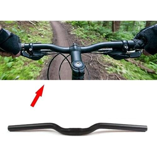 Mtb Carbon Fiber Road Handlebar Aluminum Bicycle Handlebar Mountain Folding Bicycle Handlebar Bicycle Handlebar 25.4mm