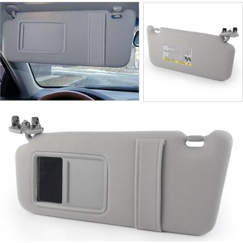 Car Sun Visor Shield Sunshade Front Left For 2007 2008 2009 2010 2011 Toyota Camry Without Sunroof Gray