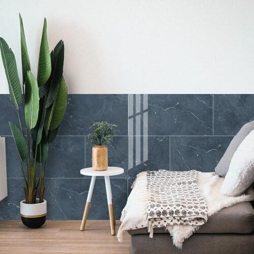 Waterproof floor stickers self-adhesive marble wallpaper bathroom wall stickers house decoration DIY wall floor decoration 30X60