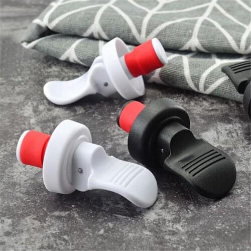 1PC Press Beer Wine Stopper Vacuum Sealed Plug Wine Bottle Stopper Wine Saver Caps Barware Kitchen Tools Wine Bottle Stopper
