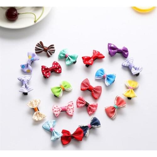 100pcs Cute Ribbon Bows Clips Hairpin Girls Hair Bows Hair Clip Headware Kids Alligator Clip Hair Bow Barrette Hair Accessories