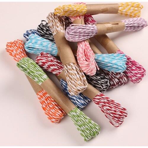 12 Colors 120Meters 2mm Raffia Paper Cord Kids Handmade Thread DIY Craft Packing Decor Ropes Photo Hanging Gift Packing CD24
