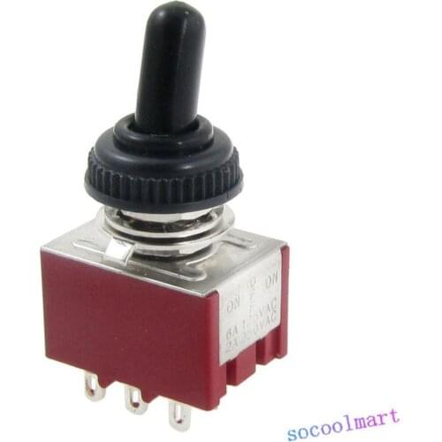 2pcs AC 125V 6A 250V 2A ON OFF ONToggle Switch with Waterproof