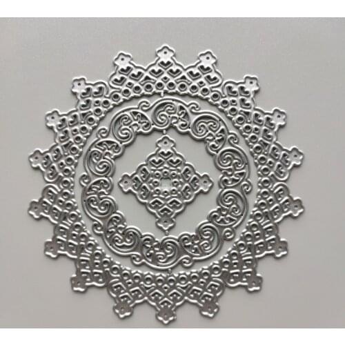 2021 Circle Lace Metal Cutting Dies DIY Scrapbooking Paper Photo Album Crafts Mould Cards Embossing Mold Stencils for Decor