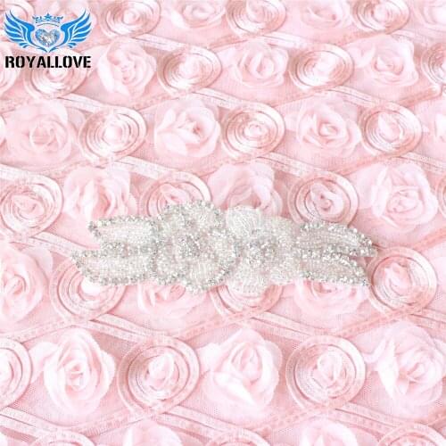30 Pcs Bridal Rhinestone Applique Crystal Diamante Trimming Sew on Wedding Dress Motif DIY hair accessories headband patch Trim