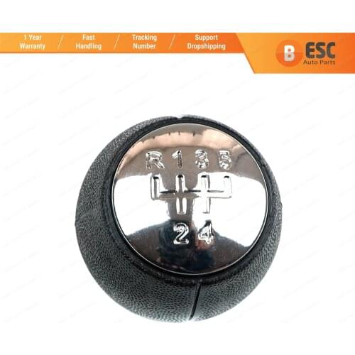 ESC ESP535 5-Speed Gear Shift Stick Knob Black Chrome For Opel Vauxhall Vectra B, Vectra C, astra G, Corsa