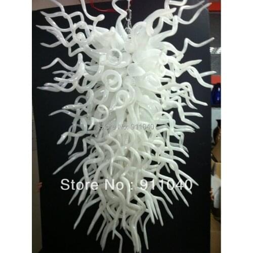 White - Free Shipping Hand Blown Glass Murano Chandelier