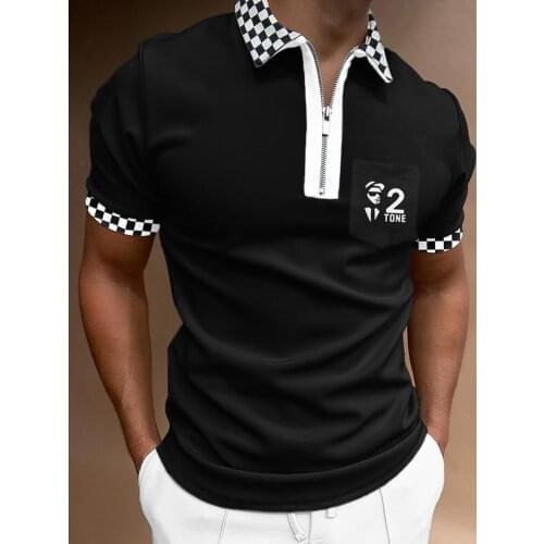 D. Howe kei Short Sleeve Polos For Men