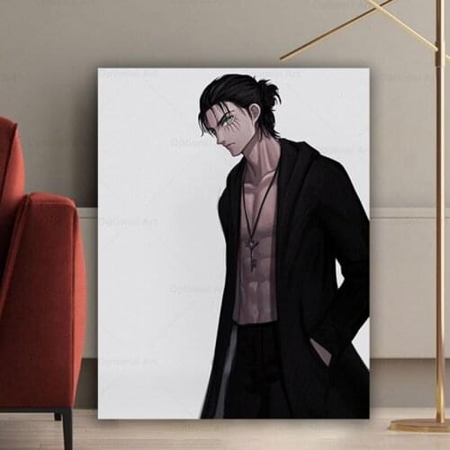 Eren Jaeger Attack on Titan Anime Home Decor Canvas Posters Manga Prints Decoration Art Wall Pictures Living Room Painting