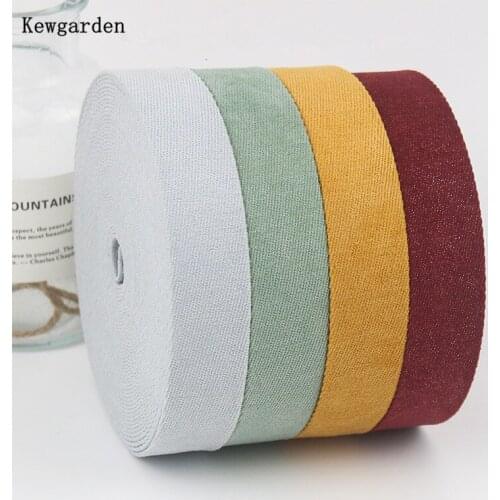 Kewgarden 1.5" 1" 10mm 25mm 40mm Twill Sliver Dot Layerling Cloth Ribbon DIY Bow tie Hair Accessories Handmade Carfts 11 Yards