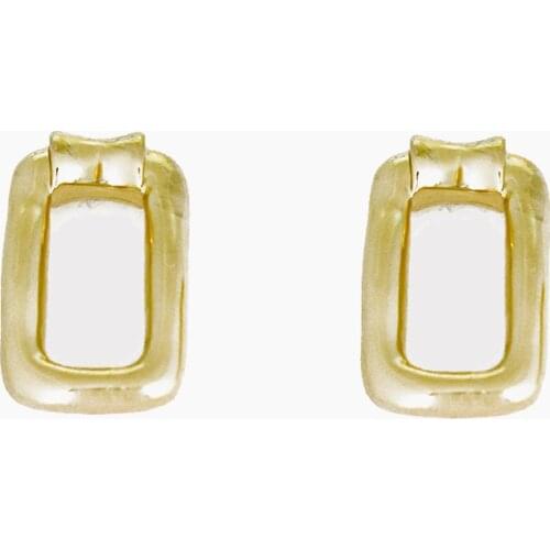 Trendy Gold Square Alloy Earrings For Women Unique Geometric Statement Earrings Party Jewelry Wedding Accessories 2020