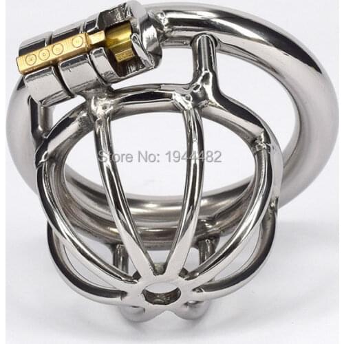 Stainless Steel Penis Lock Male Chastity Belt Penis Ring Bondage Toys Metal Cock Cage Chastity Device For Men Adult Sex Product
