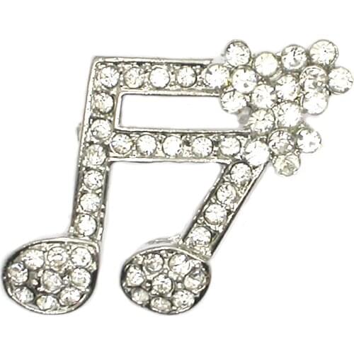 Musical Note Shape Brooches For Women Men Concert Jewelry Musician Lapel Brooch Pins Gifts