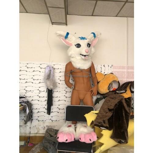 Brand New Head Gloves Shoes Dog Fox Fursuit Costume Fancy Dress Cosplay Birthday Party Christmas