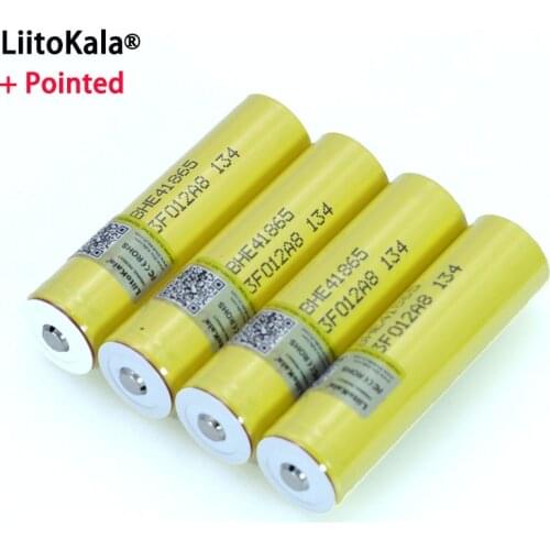 Liitokala Original HE4 2500mAh Li-lon Battery 18650 3.7V Power Rechargeable batteries Max 20A discharge +Pointed