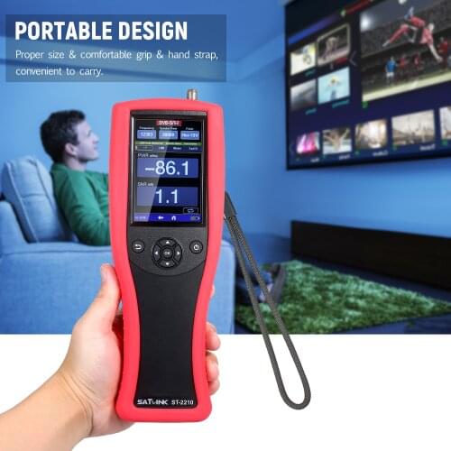 Original SATLINK ST-2210 DVB-S2 satellite finder 3.95inch TFT Touch Screen with spectrum analyzer vs satlink ws-6933 st-5150