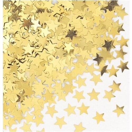 Pandoli Star Figured Yellow Color Table Above Sprinkle Confetti 15 G party material