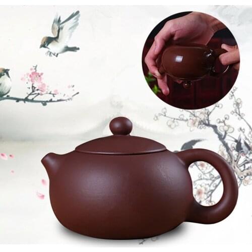 Clearance sales Chinese purple clay tea pot 140 / 200ml kungfu pot marked black / red clay xishi pots