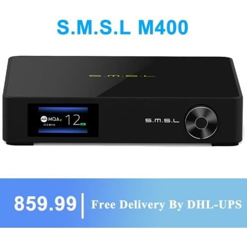 SMSL M400 DAC chip AK4499 Support MQA decoding DSD 32-bit 768kHz USB XMOS XU216 Bluetooth UAT Decoder with DP5