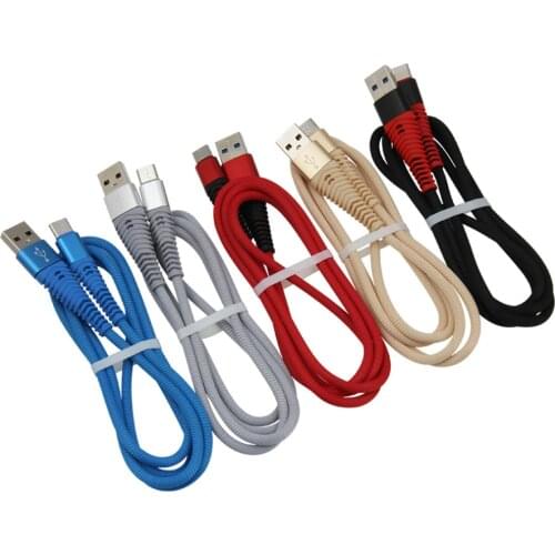 USB Cable 1m for iPhone X 11 XR 8 7 Plus Micro Usb Type C Data Sync Fast Charging Mobile Phone Cables For Samsung S10 Xiaomi LG