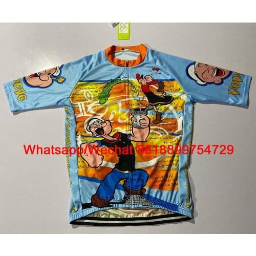 POPEYE cycling jersey retro shirts cartoon men bike tops wear bicycle clothes jacket ciclismo masculino tenue cycliste maillot
