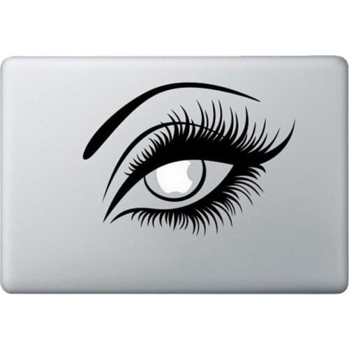 Eye stickers Sexy Girl Tablet Laptop vinyl decor Sticker Tablet Laptop Decals Removable PVC pattern decor Eyelashes decals G92